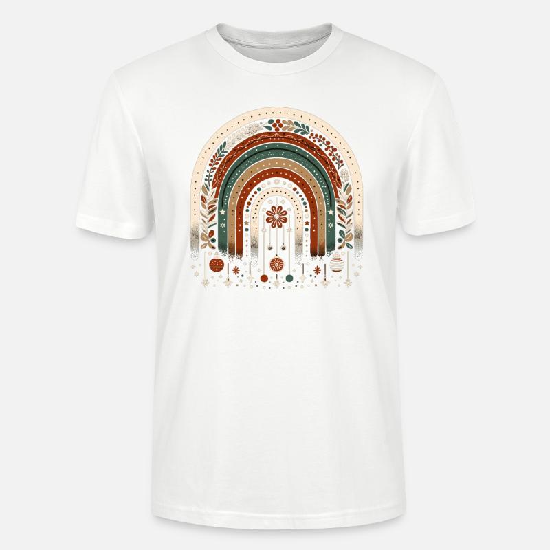 Weihnachtskranz böhmischer Regenbogen Weihnachten - Stanley/Stella Unisex Bio-T-Shirt CRAFTER - undefined