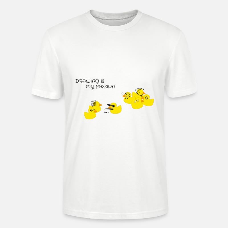 Drawing is my passion - Stanley/Stella Unisex Bio-T-Shirt CRAFTER - Weiß
