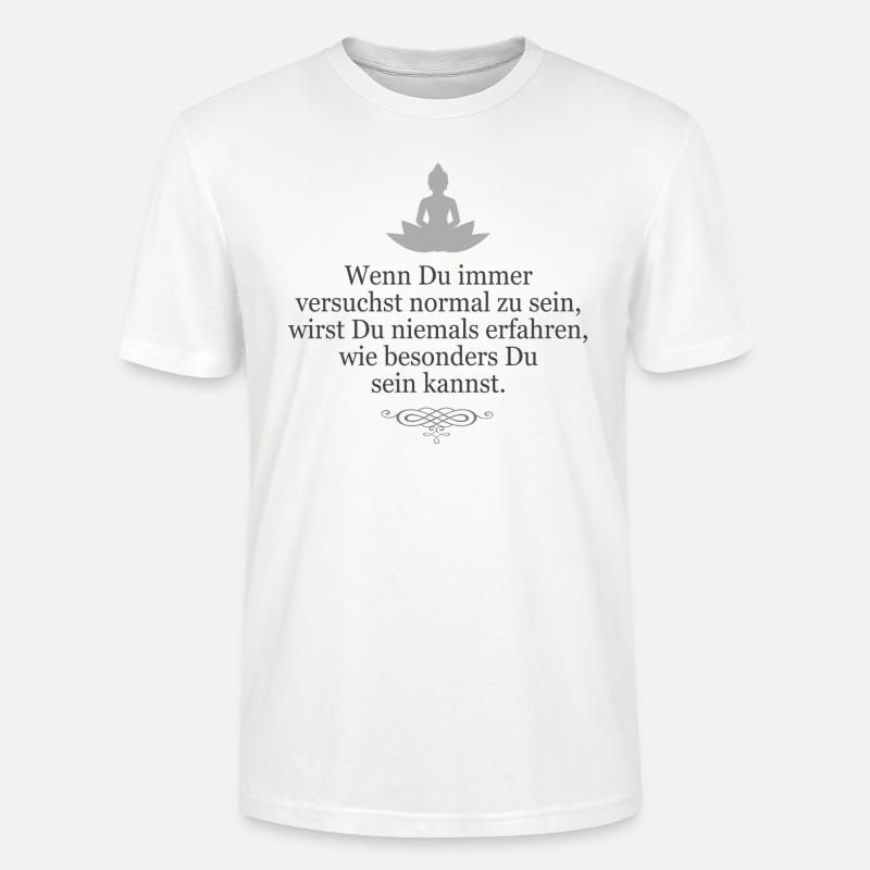 Wenn du immer versuchst... - Stanley/Stella Unisex Bio-T-Shirt CRAFTER - Weiß