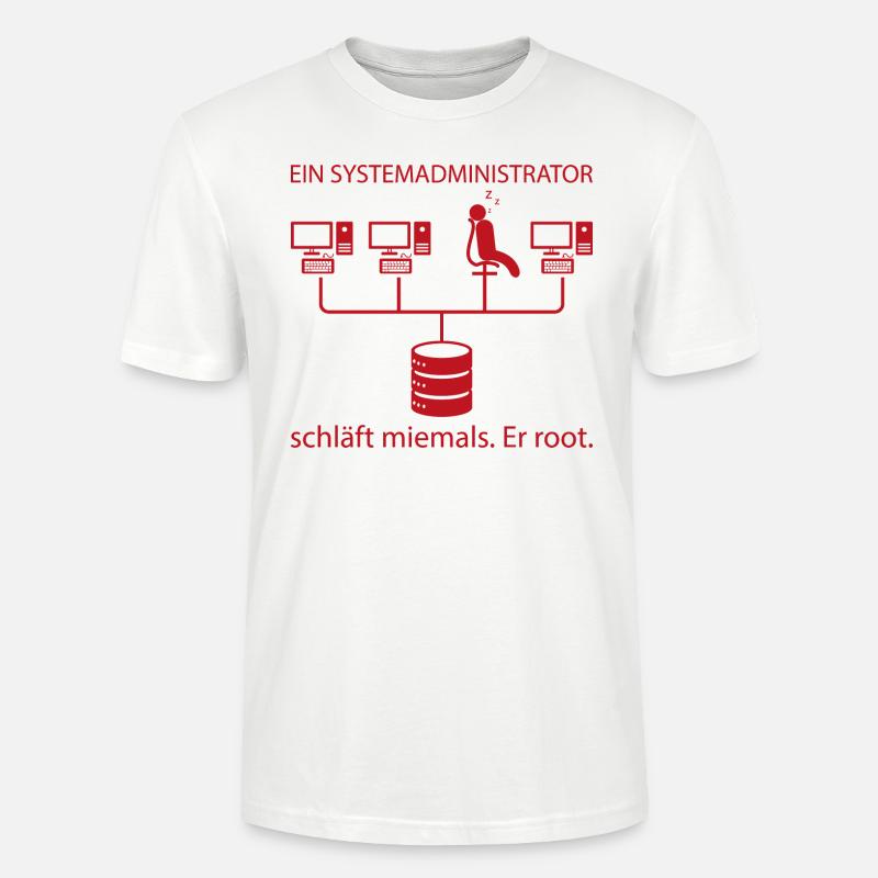 Systemadministrator Programming Geschenk - Stanley/Stella Unisex Bio-T-Shirt CRAFTER - Weiß