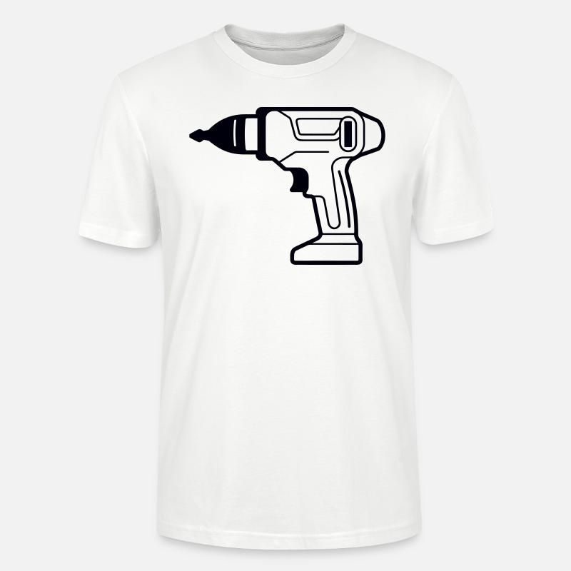 perceuse - T-shirt bio CRAFTER Stanley Stella Unisexe - blanc