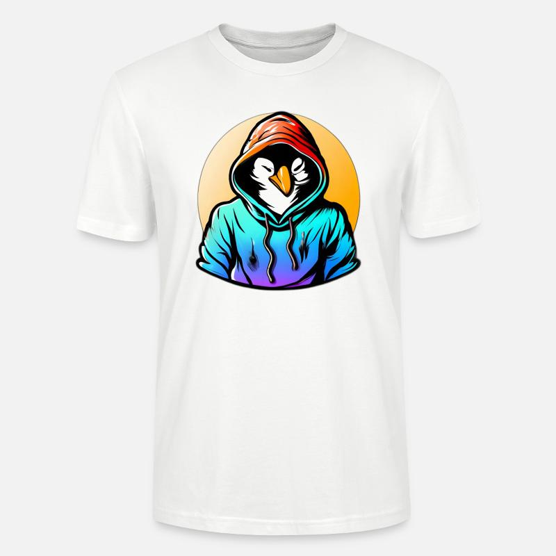 Pingouin avec pull - T-shirt bio CRAFTER Stanley Stella Unisexe - blanc