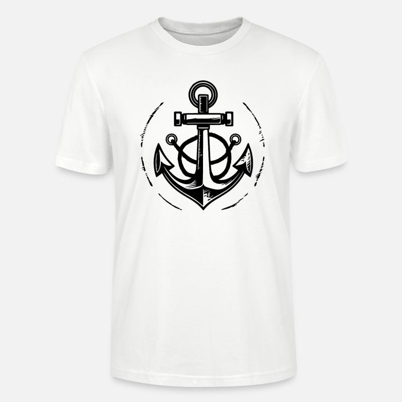 Anker Boot Schiff Nautik - Stanley/Stella Unisex Bio-T-Shirt CRAFTER - Weiß