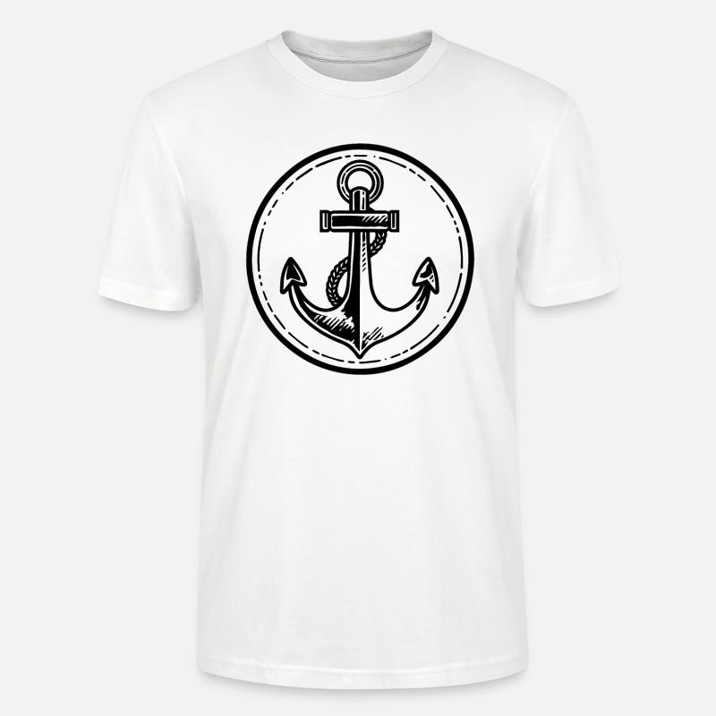 Anker Boot Schiff Nautik - Stanley/Stella Unisex Bio-T-Shirt CRAFTER - Weiß