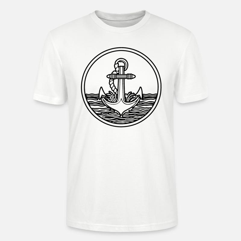 Anker Boot Schiff Nautik - Stanley/Stella Unisex Bio-T-Shirt CRAFTER - Weiß