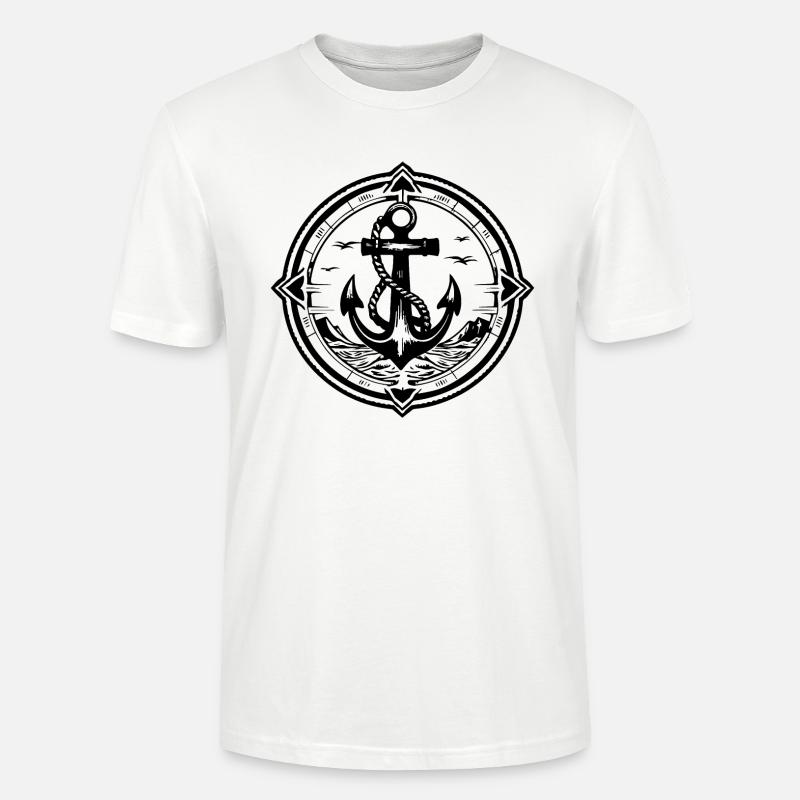 Anker Boot Schiff Nautik - Stanley/Stella Unisex Bio-T-Shirt CRAFTER - Weiß