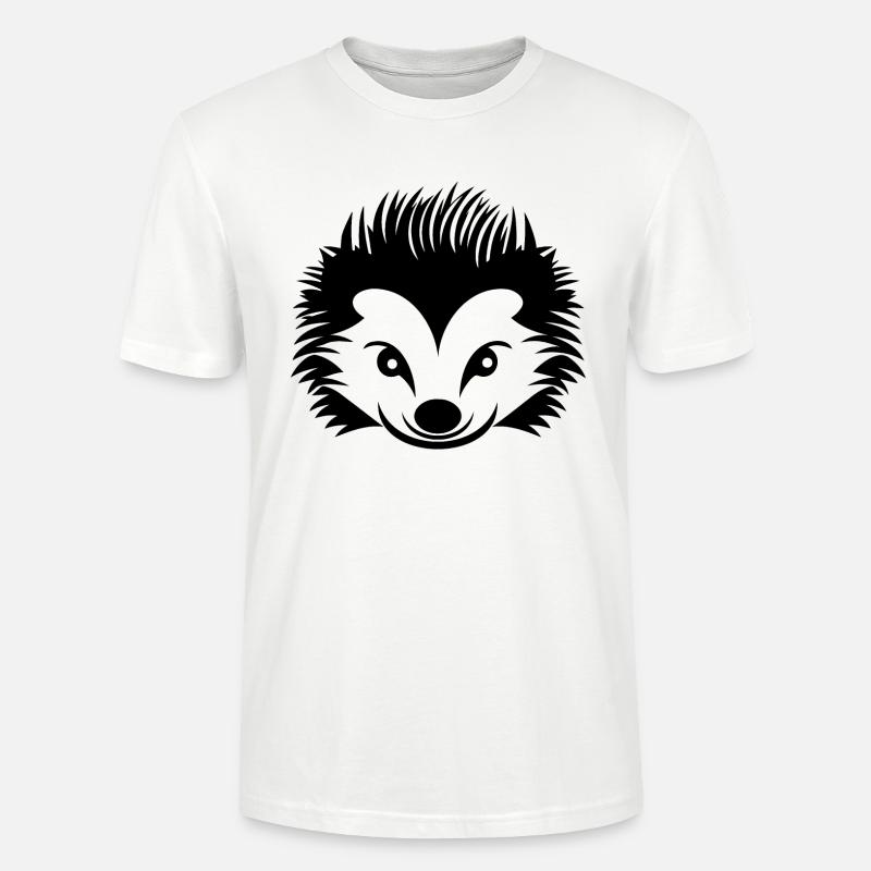 Hérisson Forest Prickly Animal - T-shirt bio CRAFTER Stanley Stella Unisexe - blanc