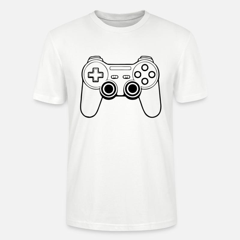 Controller Gaming Videospiele Gamepad - Stanley/Stella Unisex Bio-T-Shirt CRAFTER - Weiß