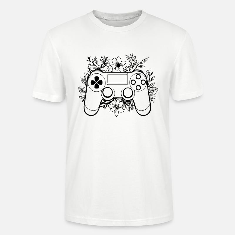 Controller Gaming Videospiele Gamepad - Stanley/Stella Unisex Bio-T-Shirt CRAFTER - Weiß