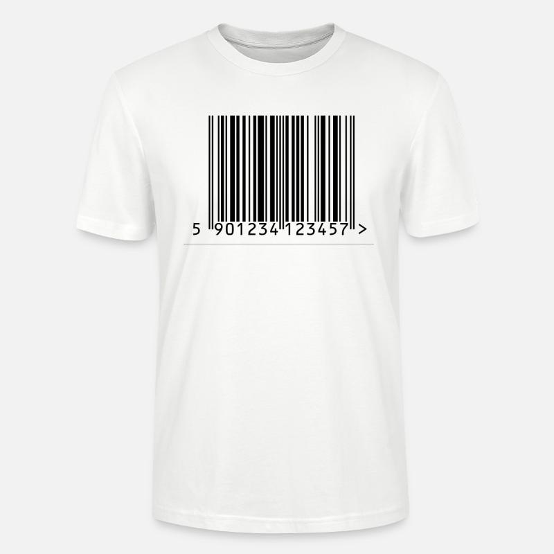 Barcode-Design - Stanley/Stella Unisex Bio-T-Shirt CRAFTER - Weiß