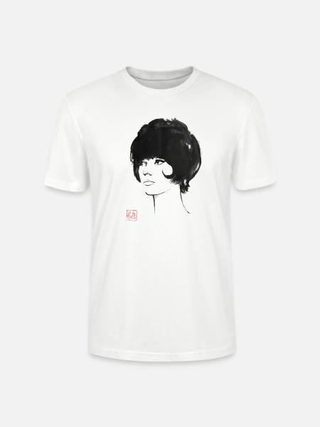 60er Jahre Haarschnitt - Stanley/Stella Unisex Bio-T-Shirt CRAFTER - Weiß