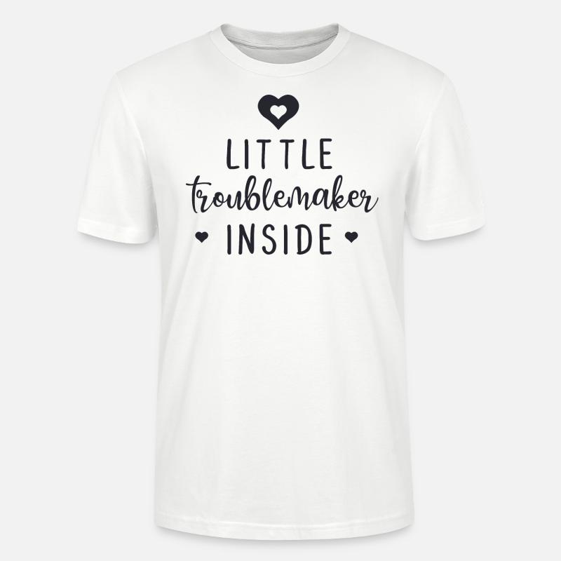 Little Troublemaker Inside - Stanley/Stella Unisex Bio-T-Shirt CRAFTER - Weiß