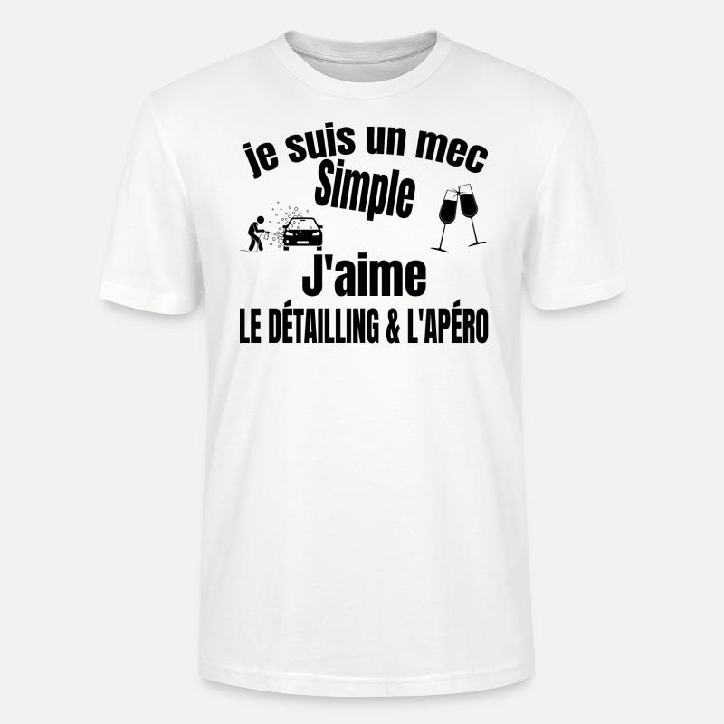détailling et apéro - T-shirt bio CRAFTER Stanley Stella Unisexe - blanc