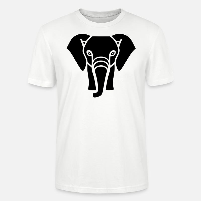 Elefant - Stanley/Stella Unisex Bio-T-Shirt CRAFTER - Weiß
