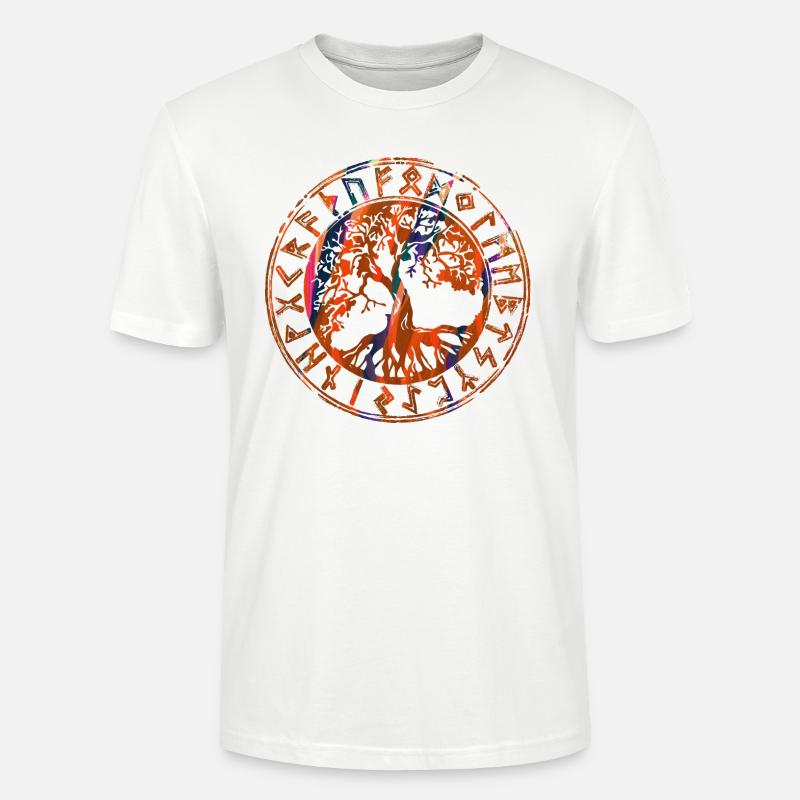 Baum des Lebens ,Lebensbaum,Graffiti,keltisch - Stanley/Stella Unisex Bio-T-Shirt CRAFTER - Weiß