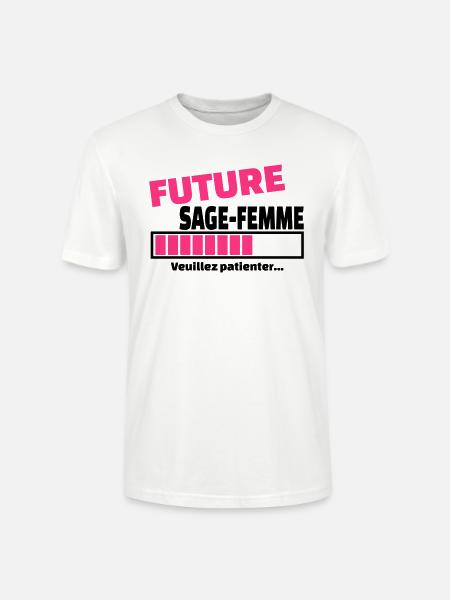 future sage-femme - T-shirt bio CRAFTER Stanley Stella Unisexe - blanc