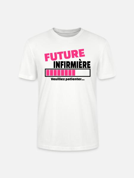 future infirmière - T-shirt bio CRAFTER Stanley Stella Unisexe - blanc