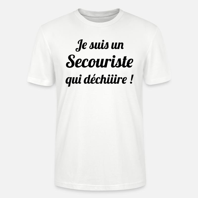 Secourisme / Secouriste / Secours / Secourir - T-shirt bio CRAFTER Stanley Stella Unisexe - blanc