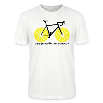 Easy peasy lemon squeezy - Stanley/Stella CRAFTER Unisex Organic T-Shirt - white - Front - Alina (178cm) & Michal (187cm)