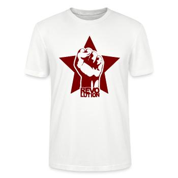 Revolution - Stanley/Stella Unisex Bio-T-Shirt CRAFTER - Weiß - Vorne - Alina (178cm) & Michal (187cm)