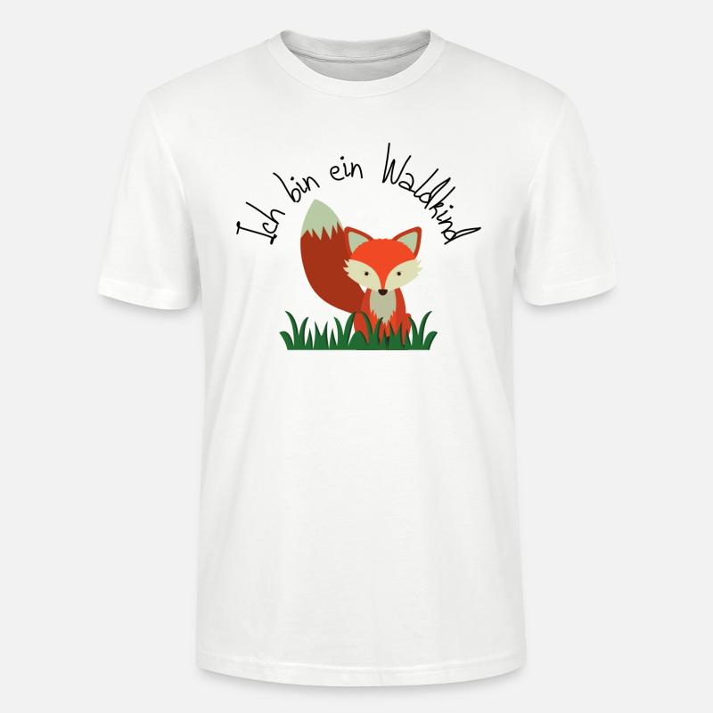Ich bin ein Waldkind Fuchs - Stanley/Stella Unisex Bio-T-Shirt CRAFTER - Weiß