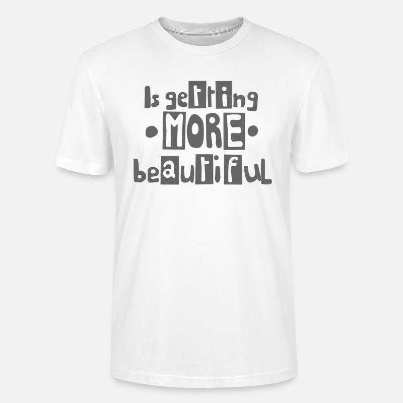 wird schöner grau - Stanley/Stella Unisex Bio-T-Shirt CRAFTER - Weiß