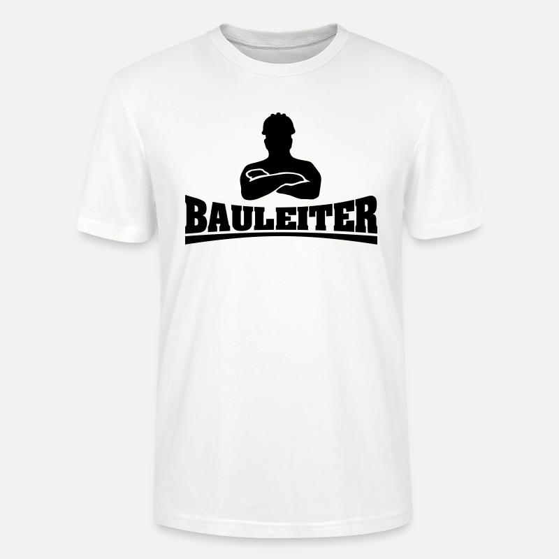 bauleiter3_mit_chef - Stanley/Stella Unisex Bio-T-Shirt CRAFTER - Weiß