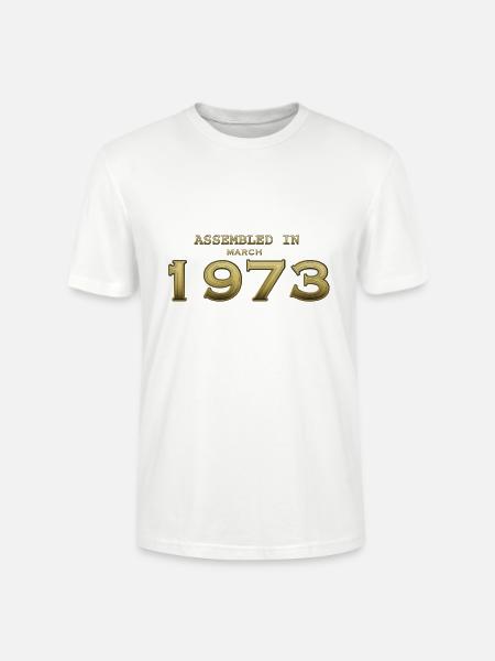 Assembled March 1973 - Stanley/Stella CRAFTER Unisex Organic T-Shirt - white