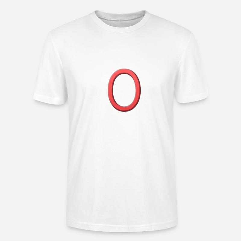 O - Buchstabe - Stanley/Stella Unisex Bio-T-Shirt CRAFTER - Weiß