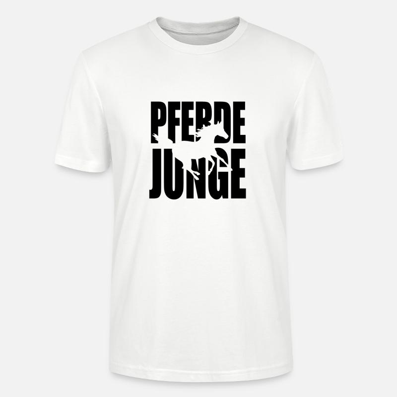 Pferdejunge - Stanley/Stella Unisex Bio-T-Shirt CRAFTER - Weiß