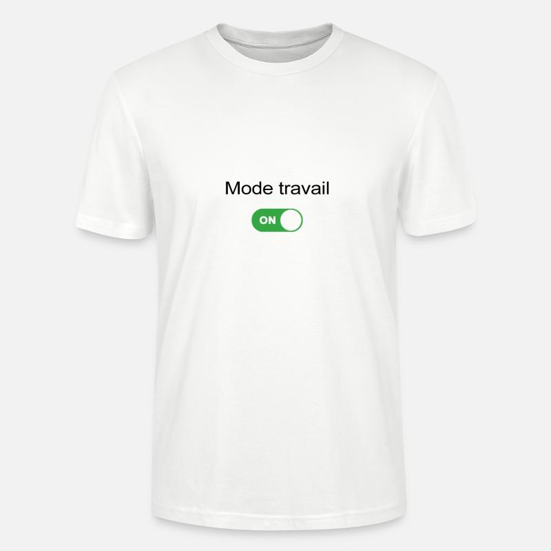 Arbeitsmodus on - Stanley/Stella Unisex Bio-T-Shirt CRAFTER - Weiß