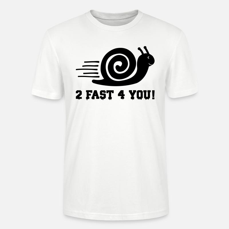 schnecke 2 fast - Stanley/Stella Unisex Bio-T-Shirt CRAFTER - Weiß