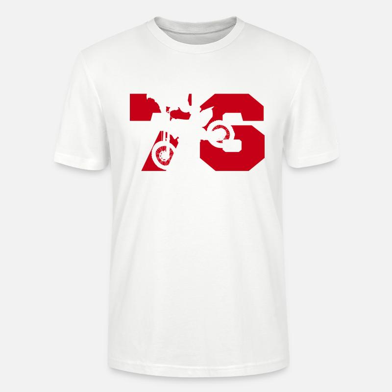 Moto 76 Biker - Stanley/Stella Unisex Bio-T-Shirt CRAFTER - Weiß