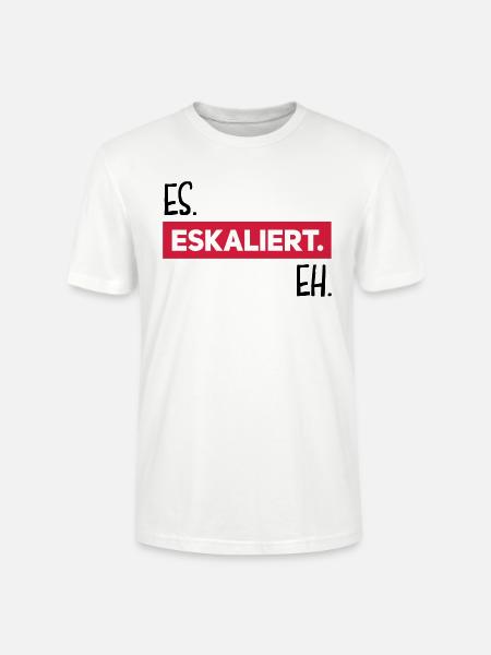 es eskaliert eh - Stanley/Stella Unisex Bio-T-Shirt CRAFTER - Weiß