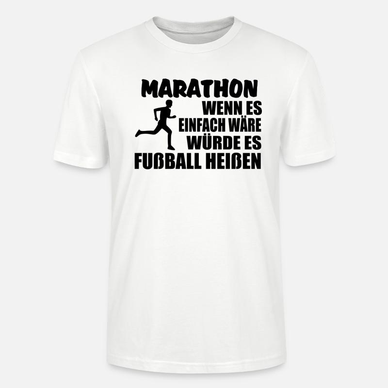 Marathonläufer - Stanley/Stella Unisex Bio-T-Shirt CRAFTER - Weiß