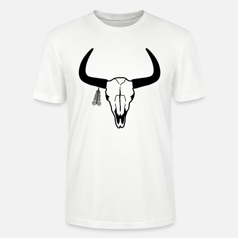 Schädel - Stanley/Stella Unisex Bio-T-Shirt CRAFTER - Weiß