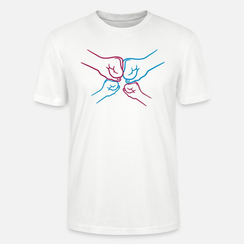 Fäuste 2 Kinder - Stanley/Stella Unisex Bio-T-Shirt CRAFTER - Weiß