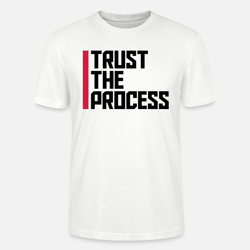 faire confiance au processus Devis - T-shirt bio CRAFTER Stanley Stella Unisexe - blanc