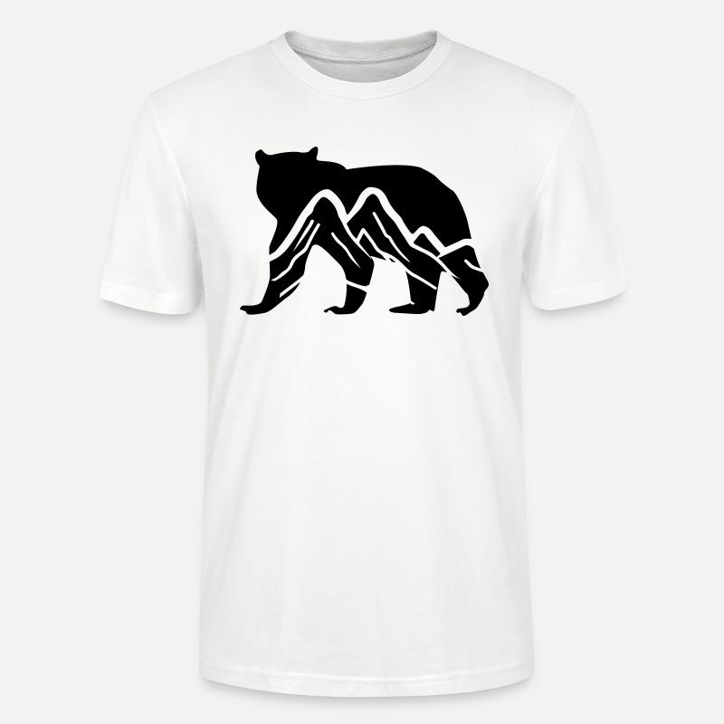 bär berge - Stanley/Stella Unisex Bio-T-Shirt CRAFTER - Weiß