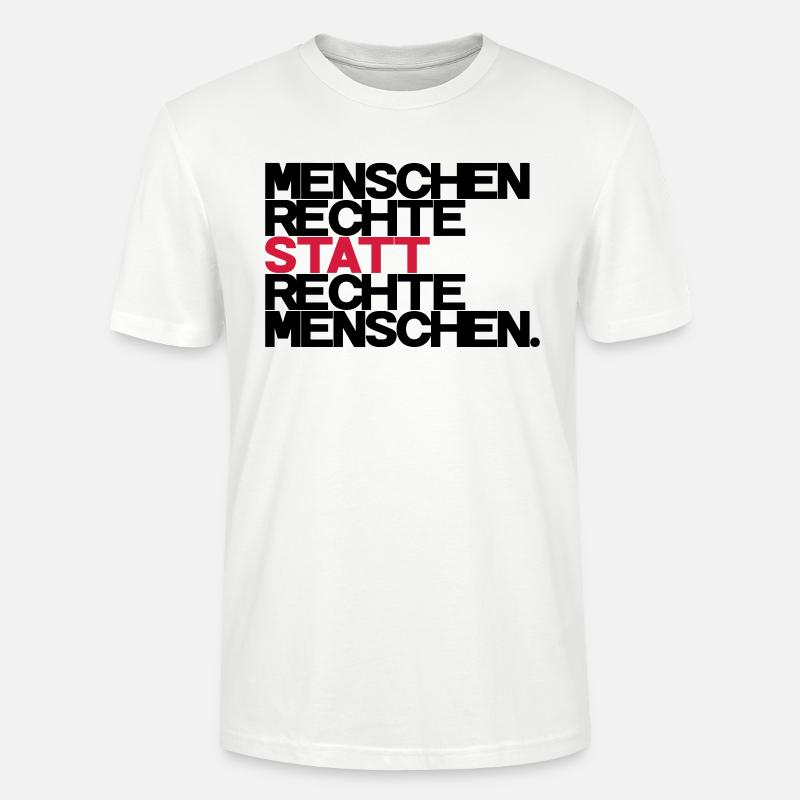 Menschenrechte - Stanley/Stella Unisex Bio-T-Shirt CRAFTER - Weiß