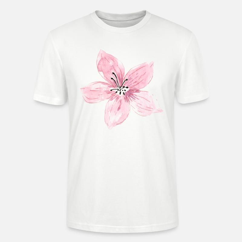 Blüte - Stanley/Stella Unisex Bio-T-Shirt CRAFTER - Weiß