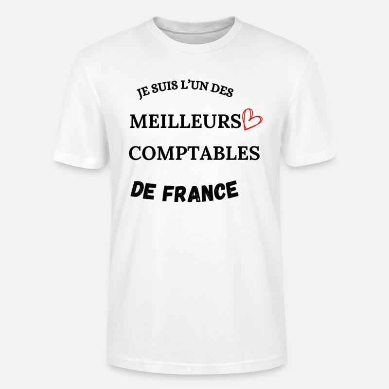 Comptable - Métier - Comptabilité - T-shirt bio CRAFTER Stanley Stella Unisexe - blanc