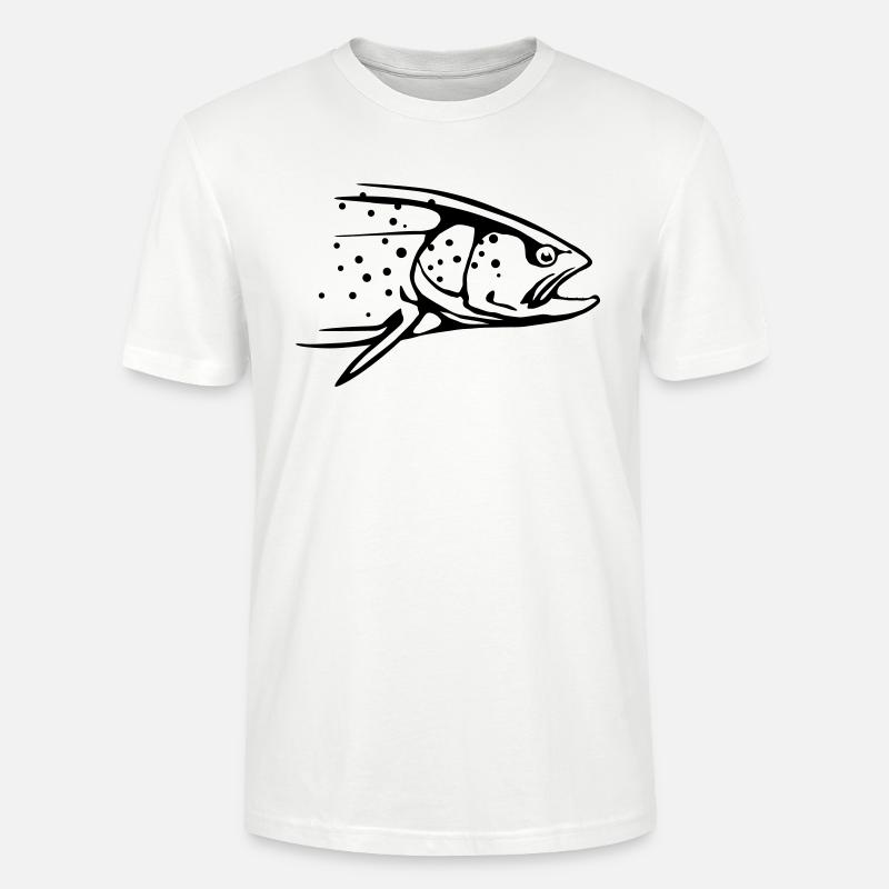 Forelle - Stanley/Stella Unisex Bio-T-Shirt CRAFTER - Weiß