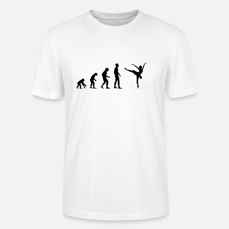 Dancing Evolution - Stanley/Stella CRAFTER Unisex Organic T-Shirt - white