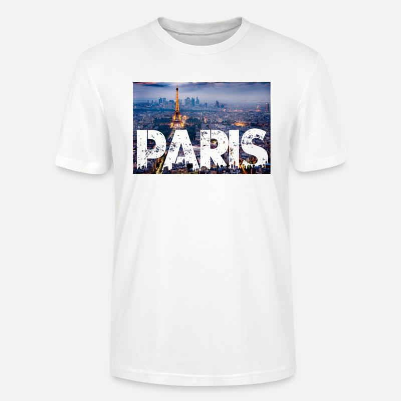 Paris Eiffelturm - Stanley/Stella Unisex Bio-T-Shirt CRAFTER - Weiß