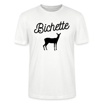 Bichette - T-shirt bio CRAFTER Stanley Stella Unisexe - blanc - Devant - Alina (178cm) & Michal (187cm)