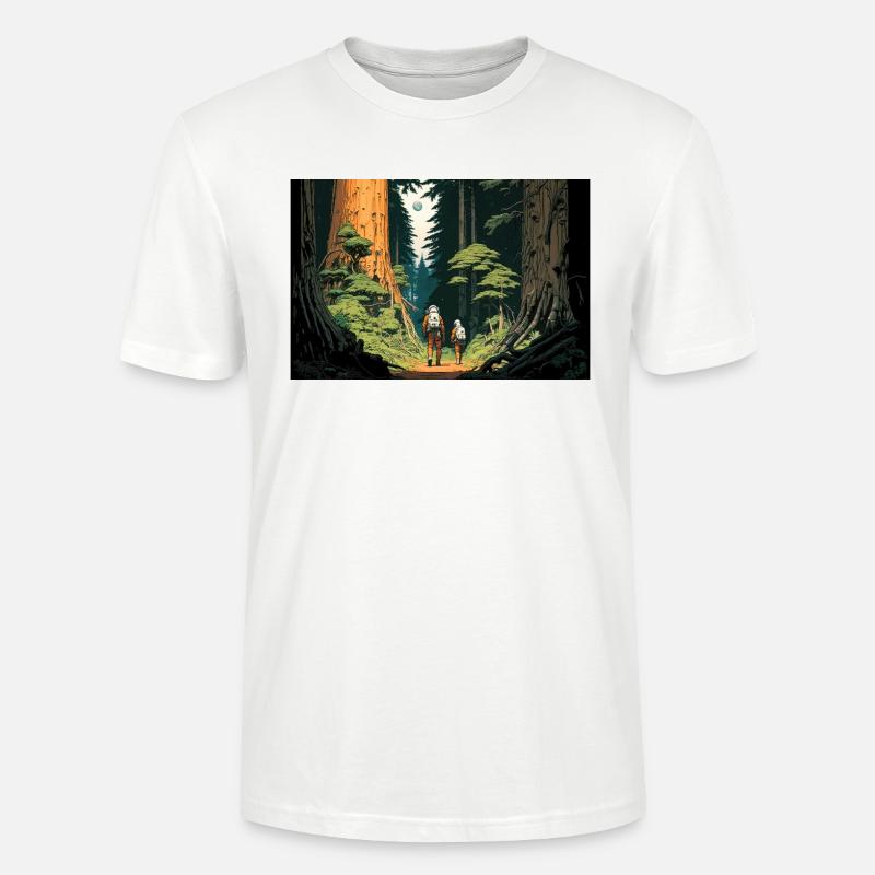 Interstelar im Wald - Stanley/Stella Unisex Bio-T-Shirt CRAFTER - Weiß