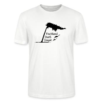 Fischland Darß Zingst Windflüchter Darß Weststrand - Stanley/Stella Unisex Bio-T-Shirt CRAFTER - Weiß - Vorne - Alina (178cm) & Michal (187cm)