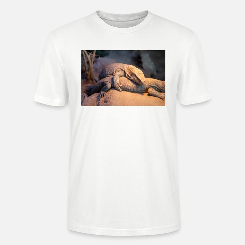 Lézard perlé mexicain (Skorpion-Krustenechse) - T-shirt bio CRAFTER Stanley Stella Unisexe - blanc
