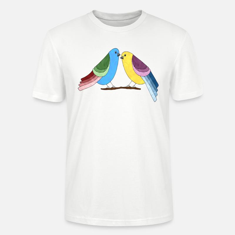 Vögel - Stanley/Stella Unisex Bio-T-Shirt CRAFTER - Weiß